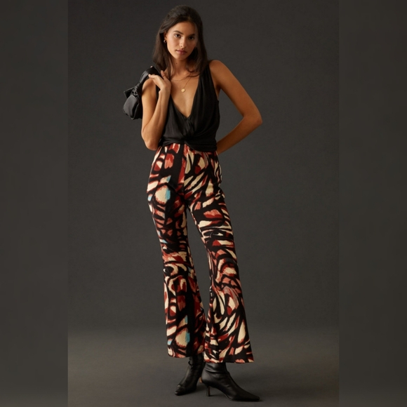 Anthropologie‎ Joni Jacquard Knit Pants Multicolored Women's Size Medium